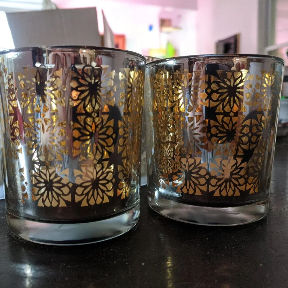 Crate & Barrel Glass Votive Set - NEW